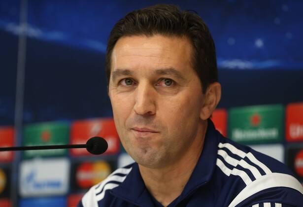 Anderlecht s head coach Besnik Hasi pictured during a press conference of Belgian soccer team RSCA RSC Anderlecht, in Brussels, Tuesday 25 November 2014. UEFA Champions League VIRGINIExLEFOUR  x04508846x