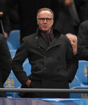 FUSSBALL CHAMPIONS LEAGUE SAISON 2014 2015 VORRUNDE Manchester City - FC Bayern Muenchen 25.11.2014 Vorstandsvorsitzender Karl Heinz Rummenigge (FC Bayern Muenchen) 