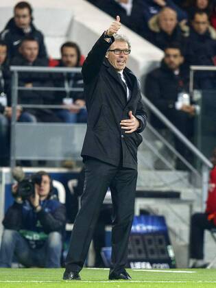 coach Laurent Blanc of Paris Saint-Germain during the UEFA Champions League group F match between Paris Saint-Germain and Ajax Amsterdam on November 24, 2014 at the Parc de Princes stadium in Paris, France. Paris Saint-Germain v Ajax Amsterdam UEFA Champions League Group F 2014 2015 xVIxxIVx 3301468