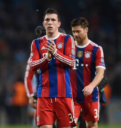 FUSSBALL CHAMPIONS LEAGUE SAISON 2014 2015 Vorrunde Manchester City - FC Bayern München 25.11.2014 Enttäuschung FC Bayern München; Pierre Emile Höjbjerg 