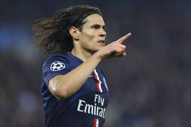 Edinson Cavani (PSG) FOOTBALL : Paris Saint Germain vs AJAX Amsterdam - Champions League - 25 11 2014 GwendolineLeGoff Panoramic 
