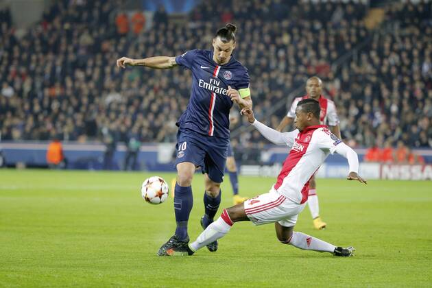 Zlatan Ibrahimovic (psg) FOOTBALL : PSG vs Ajax Amsterdam - Ligue des Champions - 25 11 2014 StephaneAllaman Panoramic 