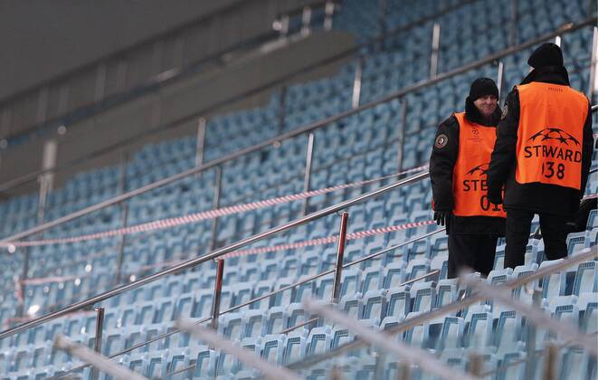 MOSCOW REGION, RUSSIA. NOVEMBER 25, 2014. The 2014 15 Season UEFA Champions League Group E Round 5 football match between CSKA Moscow and A.S. Roma played behind closed doors at Arena Khimki Stadium as CSKA have been punished  premiumd RE155D01