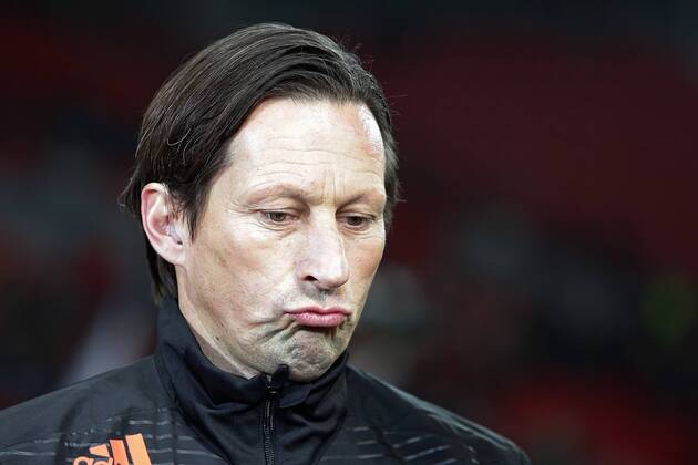 26.11.2014, xovx, Fussball UEFA Champions League, Bayer Leverkusen - AS Monaco, Trainer Roger Schmidt (Bayer 04 Leverkusen), Portrait.