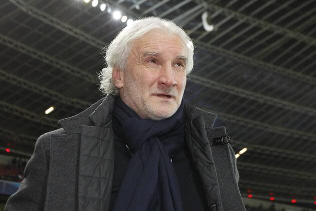 Sportlicher Leiter Rudi Völler (Bayer 04 Leverkusen) Bayer 04 Leverkusen vs AS Monaco, Fussball, Champions-League, 26.11.2014 , EP_JSE