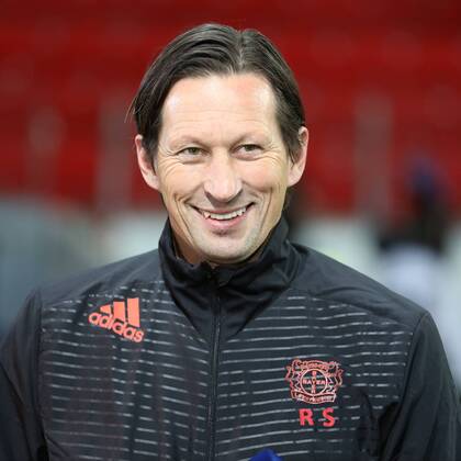 Trainer Roger Schmidt (Bayer 04 Leverkusen) Bayer 04 Leverkusen vs AS Monaco, Fussball, Champions-League, 26.11.2014 , EP_JSE