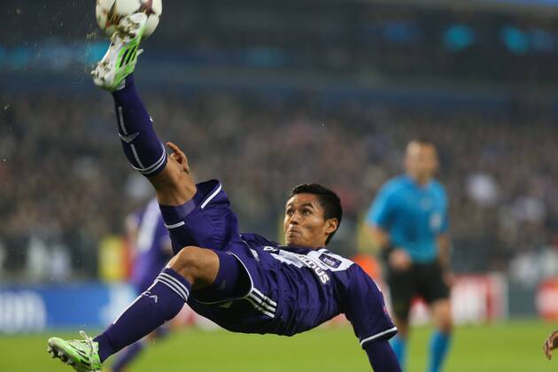 - BRUSSELS, BELGIUM: Anderlecht s Andy Najar pictured during a game between Belgian soccer team RSCA Anderlecht and Turkish team Galatasaray, in Brussels, in the Constant Vanden Stock stadium, Wednesday 26 November 2014, on the fifth day of the group stage of the UEFA Champions League competition, in group D. VIRGINIExLEFOUR  xAufmacher 20154083x