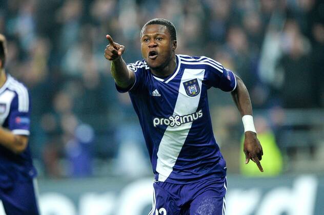 chancel mbemba 1-0 FOOTBALL : RSC Anderlecht vs Galatasaray - Ligue des Champions - 26 11 2014 PhotoNews Panoramic 