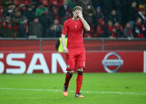 26.11.2014, xovx, Fussball UEFA Champions League, Bayer Leverkusen - AS Monaco, Stefan Kiessling (Bayer 04 Leverkusen) enttaeuscht, enttaeuscht schauend, dissapointed, nach der Niederlage gegen Monaco, Freisteller,