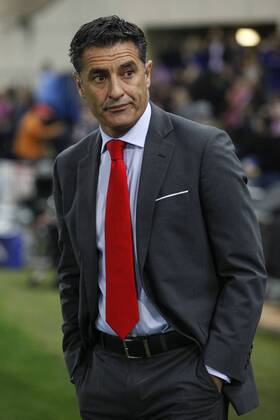 Olympiacos s coach Michel during Champions League soccer match between Atletico de Madrid and Olympiacos at Vicente Calderon stadium in Madrid, Spain. November 26, 2014.  (2014112625903)
