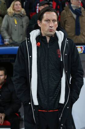 Roger Schmidt, Bayer 04 Leverkusen, Trainer, Leverkusen, Fussball, Herren, UEFA Champions League, Saison 2014 2015, Spieltag 5, Gruppe C , Bayer 04 Leverkusen vs AS Monaco, 26.11.2014, BayArena leverkusen,