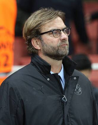 Football - 2014 2015 Champions League - Group D: Arsenal vs. Borussia Dortmund, Dortmund s Head Coach Jurgen Klopp at The Emirates Stadium  ARS_DOR
