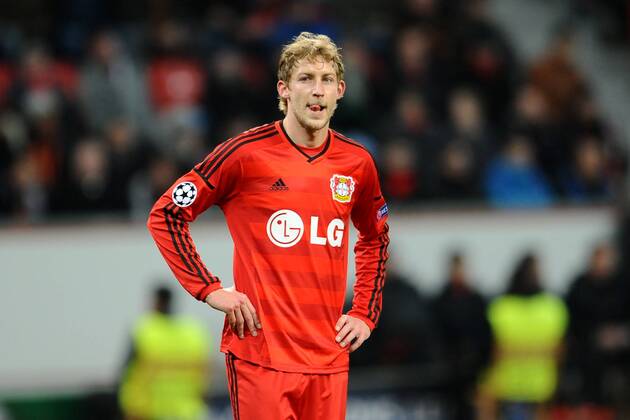 Fußball Champions League Gruppenphase 5.Spieltag Bayer Leverkusen - AS Monaco am 26.11.2014 in der BayArena in Leverkusen Stefan Kiessling ( Leverkusen )