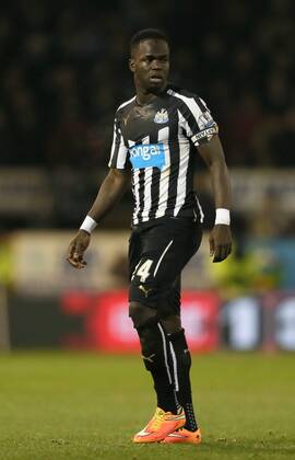 Cheik Ismael Tiote of Newcastle United - Barclays Premier League - Burnley vs Newcastle Utd - Turf Moor Stadium - England - 2nd December 2014 - EDITORIAL USE ONLY. No use with unauthorised audio, video, data, fixture lists, club league logos or live services. Online in-match use limited to 120 images, no video emulation. No use in betting, games or single club league player publications.