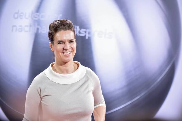 Deutscher Nachhaltigkeitspreis 2014 am 28.11.2014 im Maritim Hotel in Düsseldorf Die deutsche Schauspielerin, Moderatorin und ehemalige Eiskunstläuferin Katarina Witt