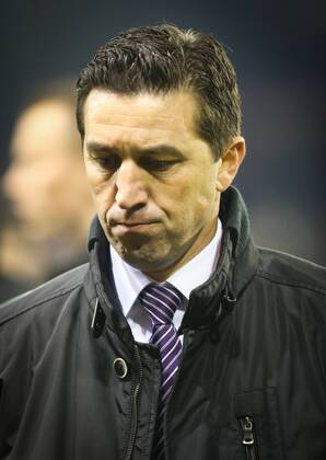 - MOUSCRON, BELGIUM: Anderlecht s head coach Besnik Hasi looks dejected after the Jupiler Pro League match between Royal Mouscron-Peruwelz and RSC Anderlecht, in Mouscron, Saturday 06 December 2014, on day 18 of the Belgian soccer championship. VIRGINIExLEFOUR  x04515964x