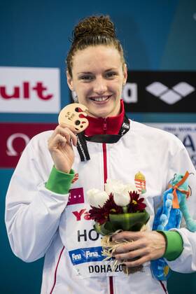 HOSSZU Katinka HUN Bronze Medal Women s 50m Backstroke Final Doha Qatar 07-12-2014 Hamad Aquatic Centre, 12th FINA World Swimming Championships (25m). GiorgioxScala