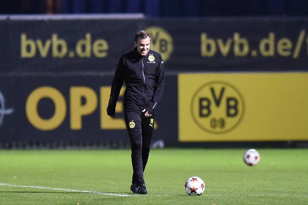Fußball Champions League Abschusstraining Borussia Dortmund am 08.12.2014 auf dem Trainingsgelände in Dortmund Kevin Großkreutz ( Dortmund )