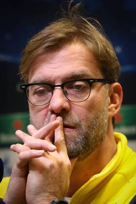 - DORTMUND, GERMANY: Borussia Dortmund head coach Jurgen Klopp pictured during a press conference PK Pressekonferenz of Borussia Dortmund team, in Dortmund Signal Iduna Park stadium, Germany, Monday 08 December 2014. Anderlecht will play Tomorrow against German Borussia Dortmund on the last day of the group stage of the UEFA Champions League competition, in the group D. VIRGINIExLEFOUR  x04517841x