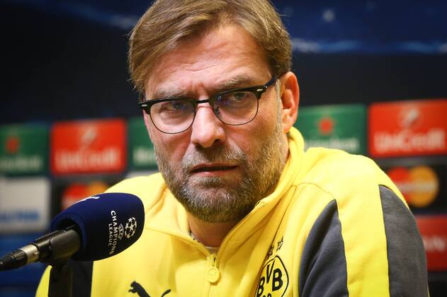 - DORTMUND, GERMANY: Borussia Dortmund head coach Jurgen Klopp pictured during a press conference PK Pressekonferenz of Borussia Dortmund team, in Dortmund Signal Iduna Park stadium, Germany, Monday 08 December 2014. Anderlecht will play Tomorrow against German Borussia Dortmund on the last day of the group stage of the UEFA Champions League competition, in the group D. VIRGINIExLEFOUR  x04517844x