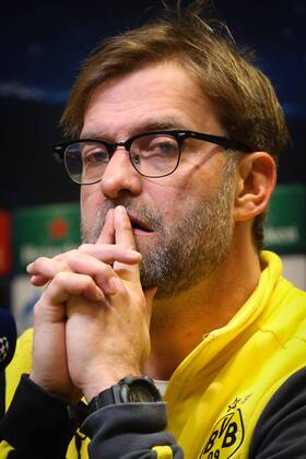 - DORTMUND, GERMANY: Borussia Dortmund head coach Jurgen Klopp pictured during a press conference PK Pressekonferenz of Borussia Dortmund team, in Dortmund Signal Iduna Park stadium, Germany, Monday 08 December 2014. Anderlecht will play Tomorrow against German Borussia Dortmund on the last day of the group stage of the UEFA Champions League competition, in the group D. VIRGINIExLEFOUR  x04517847x