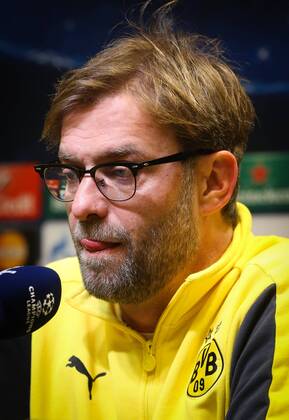 - DORTMUND, GERMANY: Borussia Dortmund head coach Jurgen Klopp pictured during a press conference PK Pressekonferenz of Borussia Dortmund team, in Dortmund Signal Iduna Park stadium, Germany, Monday 08 December 2014. Anderlecht will play Tomorrow against German Borussia Dortmund on the last day of the group stage of the UEFA Champions League competition, in the group D. VIRGINIExLEFOUR  x04517850x