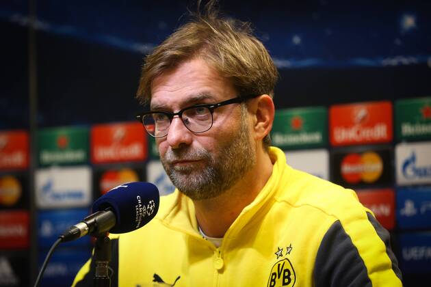- DORTMUND, GERMANY: Borussia Dortmund head coach Jurgen Klopp pictured during a press conference PK Pressekonferenz of Borussia Dortmund team, in Dortmund Signal Iduna Park stadium, Germany, Monday 08 December 2014. Anderlecht will play Tomorrow against German Borussia Dortmund on the last day of the group stage of the UEFA Champions League competition, in the group D. VIRGINIExLEFOUR  x04517851x