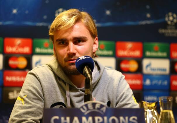 Montag 08.12.2014, Saison 2014 2015, UEFA Champions League, 6. Spieltag im Dortmunder Signal Iduna Park, Pressekonferenz vor dem Spiel BVB Borussia Dortmund - RSC Anderlecht, Marcel Schmelzer (BVB)