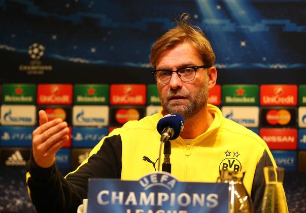 Montag 08.12.2014, Saison 2014 2015, UEFA Champions League, 6. Spieltag im Dortmunder Signal Iduna Park, Pressekonferenz vor dem Spiel BVB Borussia Dortmund - RSC Anderlecht, Jürgen Klopp (Trainer, BVB)