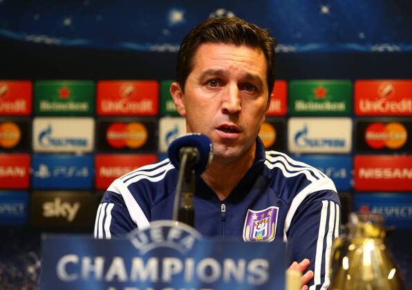 Montag 08.12.2014, Saison 2014 2015, UEFA Champions League, 6. Spieltag im Dortmunder Signal Iduna Park, Pressekonferenz vor dem Spiel BVB Borussia Dortmund - RSC Anderlecht, Besnik Hasi (Trainer, RSC)