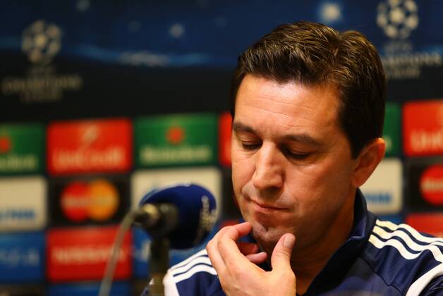Montag 08.12.2014, Saison 2014 2015, UEFA Champions League, 6. Spieltag im Dortmunder Signal Iduna Park, Pressekonferenz vor dem Spiel BVB Borussia Dortmund - RSC Anderlecht, Besnik Hasi (Trainer, RSC)