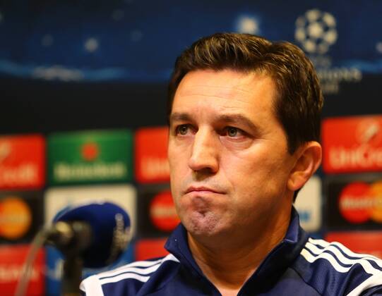 Montag 08.12.2014, Saison 2014 2015, UEFA Champions League, 6. Spieltag im Dortmunder Signal Iduna Park, Pressekonferenz vor dem Spiel BVB Borussia Dortmund - RSC Anderlecht, Besnik Hasi (Trainer, RSC)