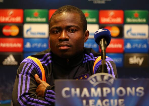Montag 08.12.2014, Saison 2014 2015, UEFA Champions League, 6. Spieltag im Dortmunder Signal Iduna Park, Pressekonferenz vor dem Spiel BVB Borussia Dortmund - RSC Anderlecht, Frank Acheampong (RSC)