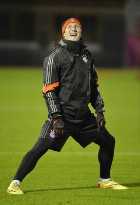 09.12.2014, Fussball Champions League 2014 2015, Vorrunde, 5.Spieltag, FC Bayern München - Moskau, Training FC Bayern München am Vortag, Bastian Schweinsteiger (München). 