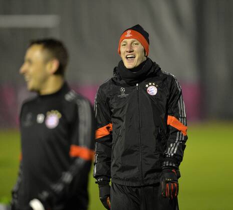 09.12.2014, Fussball Champions League 2014 2015, Vorrunde, 5.Spieltag, FC Bayern München - Moskau, Training FC Bayern München am Vortag, Bastian Schweinsteiger (München). 