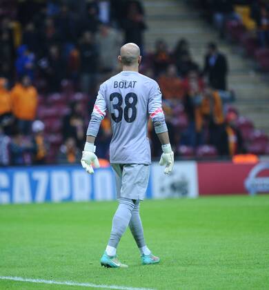 UEFA Champions League Group D match between Galatasaray and Arsenal at Turk Telekom Arena Stadium on December 09, 2014 in Istanbul, Turkey Pictured: Goakeeper Sinan Bolat of Galatasaray. 