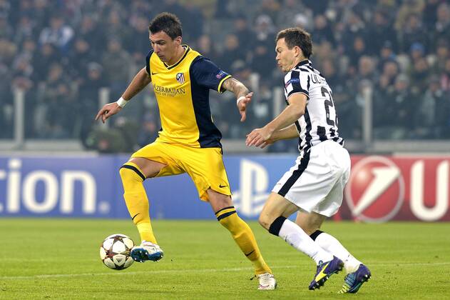Mario Mandzukic Atletico, Stephan Lichtsteiner Juventus, Champions League, Juventus Turin - Atletico Madrid, filippoxalfero