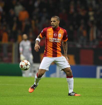 UEFA Champions League Group D match between Galatasaray and Arsenal at Turk Telekom Arena Stadium on December 09, 2014 in Istanbul, Turkey Pictured: Felipe Melo of Galatasaray. 