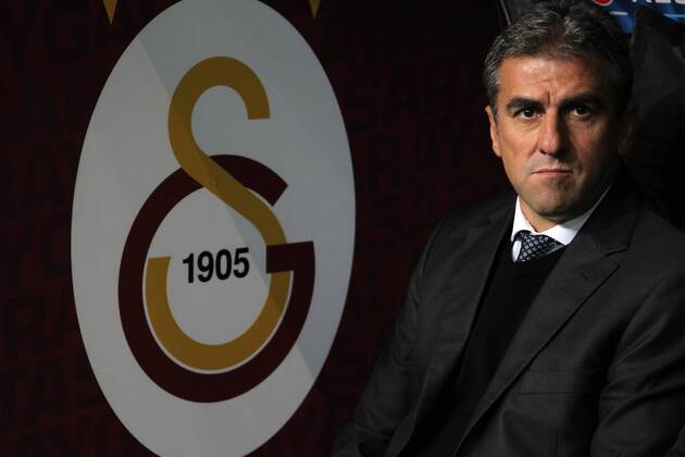 UEFA Champions League Group D match between Galatasaray at Turk Telekom Arena Stadium on December 09, 2014 in Istanbul, Turkey Pictured: Coach Hamza Hamzaoglu of Galatasaray. 