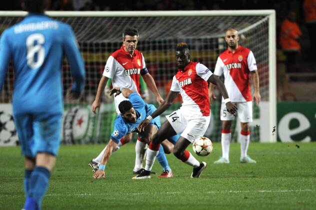 HULK - TIEMOUE BAKAYOKO - JEREMY TOULALAN FOOTBALL : AS Monaco vs Zenit St. Petersburg - UEFA Champions League 2014 2015 - 09 12 2014 FEP Panoramic 