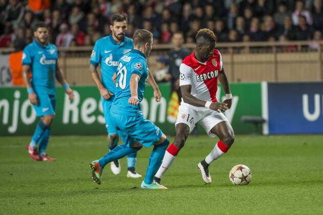 Tiemoue Bakayoko (ASM) FOOTBALL : AS Monaco vs Zenit St. Petersburg - UEFA Champions League 2014 2015 - 09 12 2014 STEPHANESENAUX PANORAMIC 