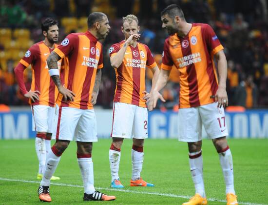UEFA Champions League Group D match between Galatasaray and Arsenal at Turk Telekom Arena Stadium on December 09, 2014 in Istanbul, Turkey Pictured:Semih Kaya of Galatasaray. 