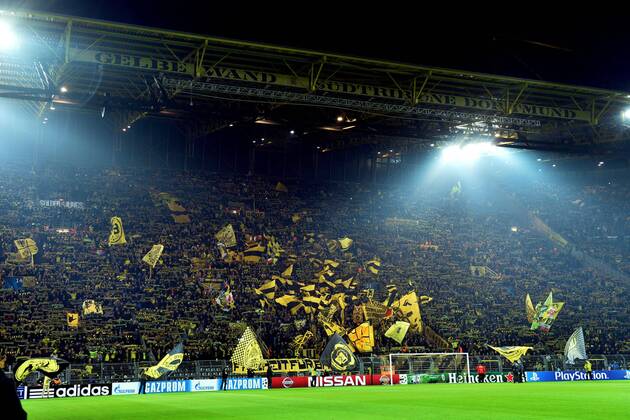 Borussia Dortmund fans FOOTBALL : UEFA Champions League 2014 2015 - 09 12 2014 PhotoNews Panoramic 