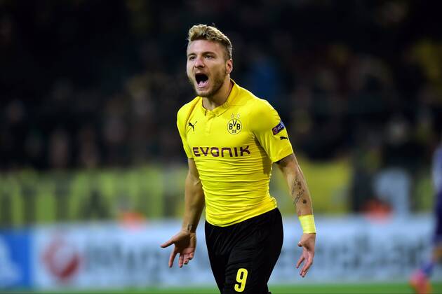 Ciro Immobile of Borussia Dortmund FOOTBALL : Borussia Dortmund vs RSC Anderlecht - UEFA Champions League 2014 2015 - 09 12 2014 PhotoNews Panoramic 