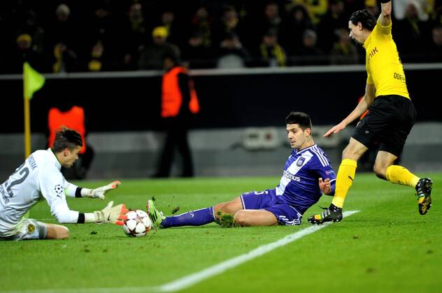aleksandar mitrovic FOOTBALL : Borussia Dortmund vs RSC Anderlecht - UEFA Champions League 2014 2015 - 09 12 2014 PhotoNews Panoramic 