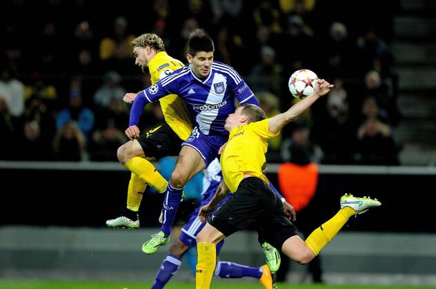 aleksandar mitrovic FOOTBALL : Borussia Dortmund vs RSC Anderlecht - UEFA Champions League 2014 2015 - 09 12 2014 PhotoNews Panoramic 