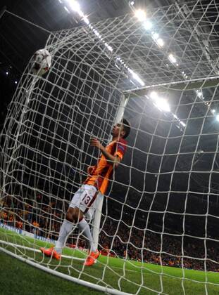 UEFA Champions League Group D match between Galatasaray and Arsenal at Turk Telekom Arena Stadium on December 09, 2014 in Istanbul, Turkey Pictured: Arsenal s goal 