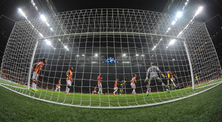 UEFA Champions League Group D match between Galatasaray and Arsenal at Turk Telekom Arena Stadium on December 09, 2014 in Istanbul, Turkey Pictured: Arsenal s goal 