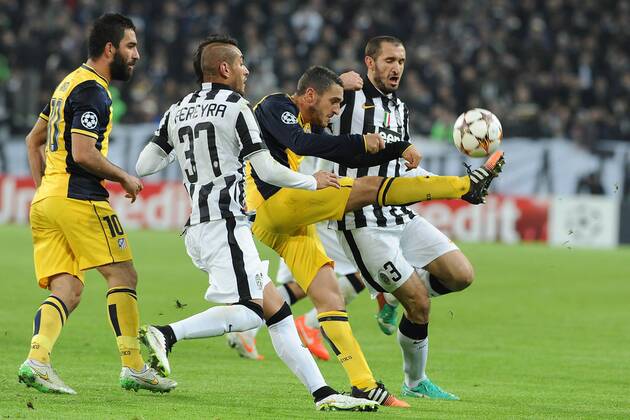 Champions League, Juventus Turin - Atletico madrid, KOKE Roberto Maxilimiano Pereyra , GIORGIO CHIELLINI xHOCHxZWEIx xItalyxPhotoxPressx 