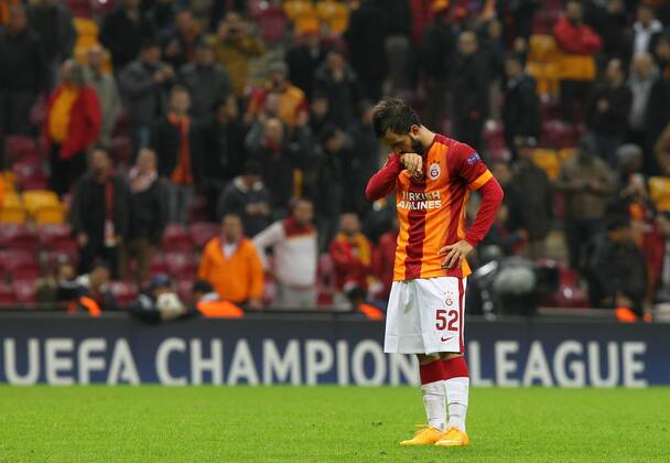 Aktuell Fußball, Champions League, Galatasaray Istanbul - FC Arsenal UEFA Champions League Group D match between Galatasaray and Arsenal at Turk Telekom Arena Stadium on December 09, 2014 in Istanbul, Turkey . Score: Galatasaray 1 - Arsenal 4 Pictured: Emre Colak of Galatasaray . 
